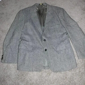Vintage Herringbone Tweed Sport Coat